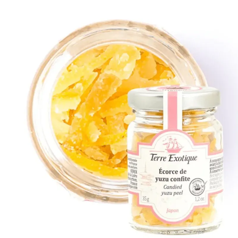 TERRE EXOTIQUE Ecorce de Yuzu Confite 35 g* Fruits Confits