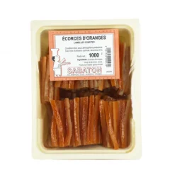SABATON Ecorces Oranges Confites en Lamelles 1 kg* Fruits Confits