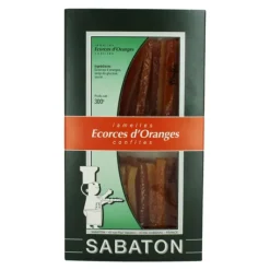 SABATON Ecorces Oranges Confites en Lamelles 150 g (x2)* Fruits Confits