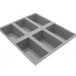 DE BUYER Elastomoule à Cake - 6 empreintes 21 x 17,6 cm - Silicone* Moule Silicone