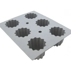 DE BUYER Elastomoule à Cannelé - 6 empreintes 21 x 17,6 cm - Silicone* Moule Silicone|Moules À Gâteaux