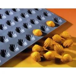 DE BUYER Elastomoule mini-Madeleine - 30 empreintes 30 x 17,6 cm - Silicone* Moule Silicone|Moules À Gâteaux
