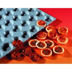 DE BUYER Elastomoule mini-tartelettes - 24 empreintes 30 x 17,5 cm - Silicone* Moule Silicone|Moules À Gâteaux