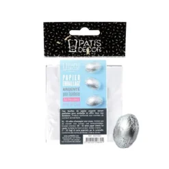 PATISDECOR Emballage Pour Bonbons Argenté 50 feuilles Patisdécor* Emballage Alimentaire