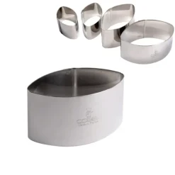 GOBEL Emporte Pièce Calisson 4,5 x 2,8 H 3 cm Inox* Emporte Pièce - Découpoir Pâtisserie