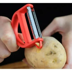 OPINEL Eplucheur en Bois Rouge T-duo* Eplucheurs, Dénoyauteur