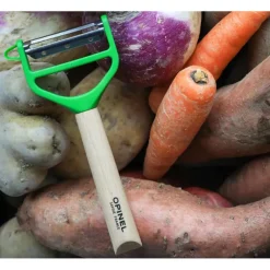 OPINEL Eplucheur en Bois Vert T-duo* Eplucheurs, Dénoyauteur