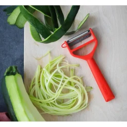 OPINEL Eplucheur en Polymère Rouge T-duo* Eplucheurs, Dénoyauteur