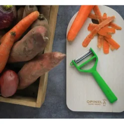 OPINEL Eplucheur en Polymère Vert T-duo* Eplucheurs, Dénoyauteur