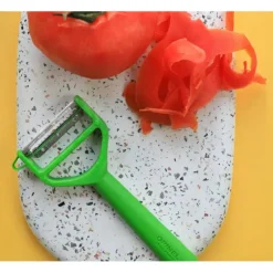 OPINEL Eplucheur en Polymère Vert T-duo* Eplucheurs, Dénoyauteur