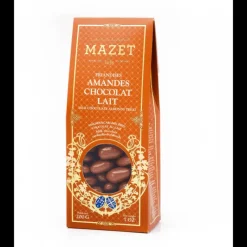 MAZET Etui Pincé Friandises Amandes Chocolat Lait 200 g* Chocolats À Offrir|Confiserie