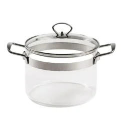 MASTRAD Faitout en Verre avec Couvercle 20 x H 15 cm Belissam* Faitout