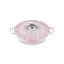 LE CREUSET Faitout Fonte Émaillée Pétales Shell Pink 26 cm* Faitout