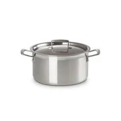 LE CREUSET Faitout Inox 24 cm avec Couvercle* Faitout