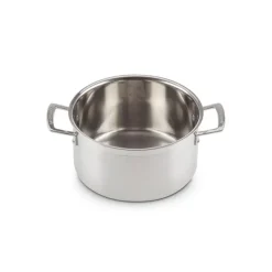 LE CREUSET Faitout Inox 24 cm avec Couvercle* Faitout