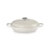 LE CREUSET Faitout Meringue en Fonte avec Intérieur Sable 30 cm Signature* Faitout
