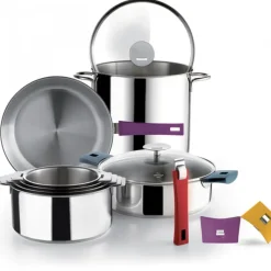 CRISTEL Faitout Mutine Ø 24 cm Manche Amovible Inox* Faitout