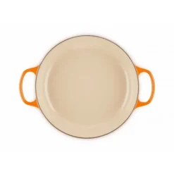 LE CREUSET Faitout Volcanique en Fonte avec Intérieur Sable 30 cm Signature* Faitout