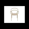 SIESTA Fauteuil en Polypropylène Mila Taupe* Mobilier Terrasse Restaurant