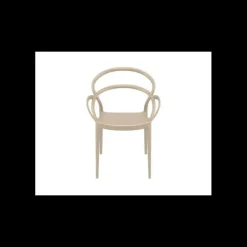 SIESTA Fauteuil en Polypropylène Mila Taupe* Mobilier Terrasse Restaurant