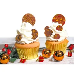 PATISDECOR Feuille Transfert Chocolat Noël 17,5 x 27,5 cm (x4) Patisdécor* Décoration Comestible