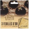 PATISDECOR Feuilles d'Or Alimentaire 22 carats 3 feuilles Patisdécor* Décoration Comestible|Décoration Gâteau
