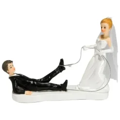 CUISINEADDICT Figurine Mariage A la Pêche 2 Modèles 14 cm* Décoration Gâteau