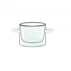LUIGI BORMIOLI FIN DE SERIE Casserole En Verre Double Paroi 12 cl (x2) THERMIC GLASS* Servir, Présenter