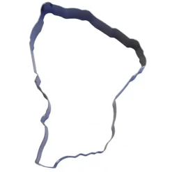 GOBEL FIN DE SERIE Cercle Inox Pays Guyane 15 x 12 cm x H 3 cm* Cercle À Patisserie