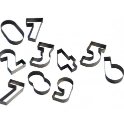 GOBEL FIN DE SERIE Chiffre inox 7 Moule-Découpoir 100 mm* Cercle À Patisserie|Emporte Pièce - Découpoir Pâtisserie