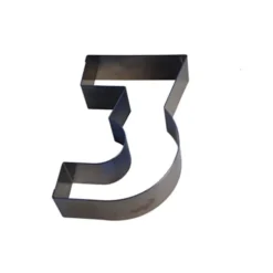 GOBEL FIN DE SERIE Chiffre inox 3 Moule-Découpoir 100 mm* Cercle À Patisserie|Emporte Pièce - Découpoir Pâtisserie