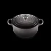LE CREUSET FIN DE SERIE Cocotte en Fonte Ronde 26 cm Flint Signature* Cocotte En Fonte