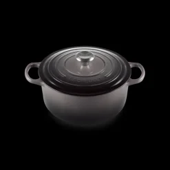 LE CREUSET FIN DE SERIE Cocotte en Fonte Ronde 26 cm Flint Signature* Cocotte En Fonte