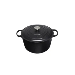 LE CREUSET FIN DE SERIE Cocotte en Fonte Haute 24 cm Noir Mat* Cocotte En Fonte
