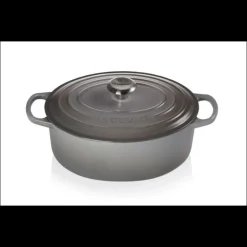 LE CREUSET FIN DE SERIE Cocotte en fonte Ovale 29 cm Mist Grey Signature* Cocotte En Fonte