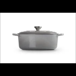 LE CREUSET FIN DE SERIE Cocotte en fonte Ovale 29 cm Mist Grey Signature* Cocotte En Fonte
