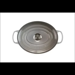 LE CREUSET FIN DE SERIE Cocotte en fonte Ovale 29 cm Mist Grey Signature* Cocotte En Fonte