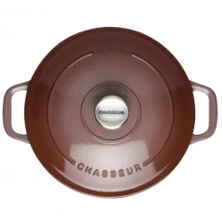 CHASSEUR FIN DE SERIE Cocotte en Fonte Ronde 20 cm Bois de Rose* Cocotte En Fonte