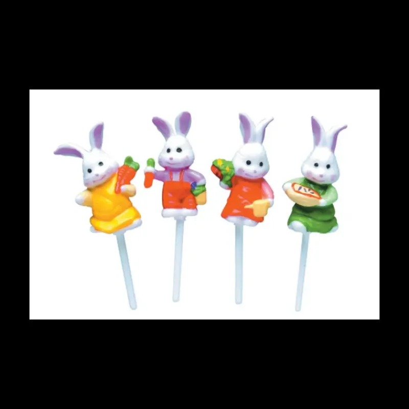 CUISINEADDICT FIN DE SERIE Décorations de Gâteaux Lapin Coquin 3,5 cm (x48)* Décoration Gâteau