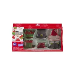 WILTON FIN DE SERIE Emporte-Pièce Inox Personnages Noël (x7)* Emporte Pièce - Découpoir Pâtisserie