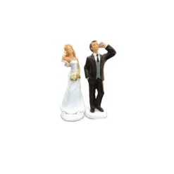 CUISINEADDICT FIN DE SERIE Figurine Mariage Accro au Téléphone 15 cm* Décoration Gâteau