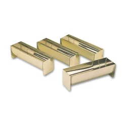 MATFER FIN DE SERIE Lot de 2 Gouttières à Mini-Bûche Fer Blanc* Moule Fer Blanc|Moules À Gâteaux