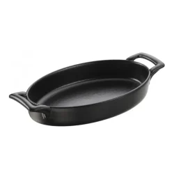 REVOL FIN DE SERIE Plat Ovale Noir 20x12,5 cm Belle Cuisine* Plat De Cuisson