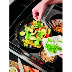 DE BUYER FIN DE SERIE Poêle à Légumes Perforée Tôle Bleue Ø 28 cm Outdoor* Poêles