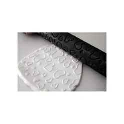SILIKOMART FIN DE SERIE Rouleau à Empreinte Coeurs pour Pâte à Sucre* Ustensiles Décor Gâteau