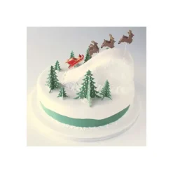 JEM FIN DE SERIE Set Emporte-Pièces Plastique Sapin de Noël 3D (x8)* Emporte Pièce - Découpoir Pâtisserie