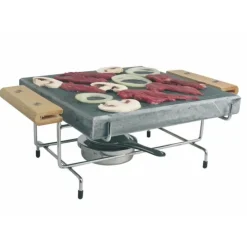 TELLIER FIN DE SERIE Support pour Pierre à Griller Naturelle 25x25x3 Louis* Pierre À Griller