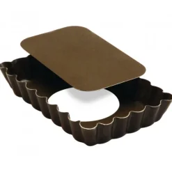 GOBEL FIN DE SERIE Tartelette rectangulaire cannelée fond mobile* Moule Anti-adhésif|Moules À Gâteaux