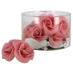 MALLARD FERRIERE Fleur en sucre Roses couleur rose Ø 3,5 cm (x15) Mallard Ferrière* Décoration Comestible