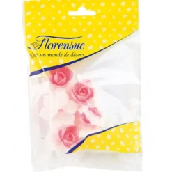 FLORENSUC Fleurs de Jonquille rose x5 - en Azyme* Décoration Comestible